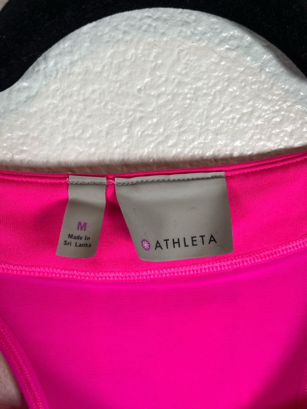 Athleta Space Dye Pocket PR Hot Pink Racerback Athletic Tank Top Women’s MD - Picture 4 of 12